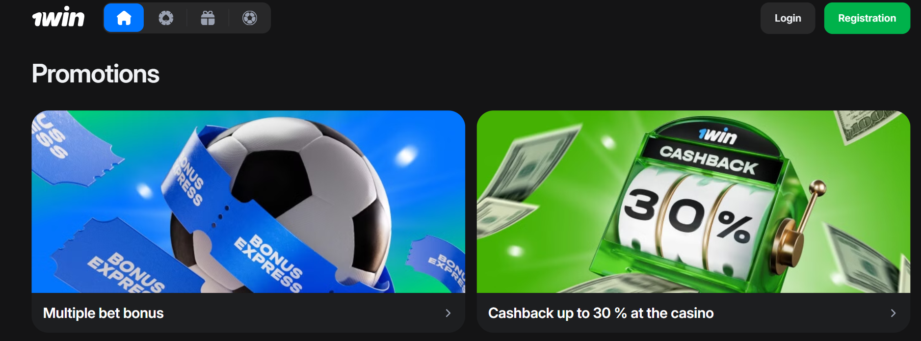 Express bet bonus up to 15% 1win Indonesia increases winnings on sports accumulators