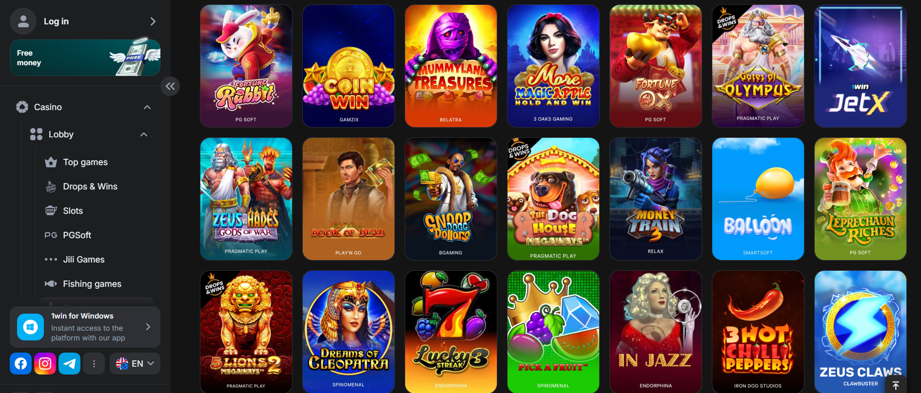 Spin the reels of top slot machines with jackpots at 1win Indonesia
